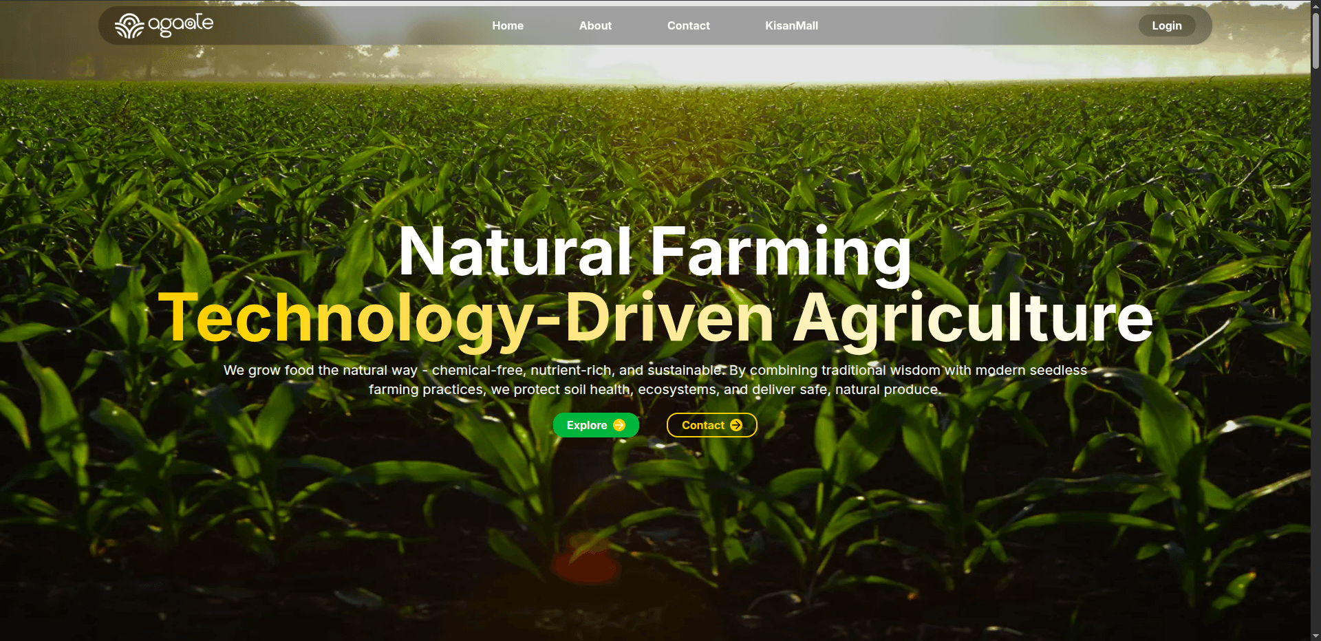 Agaate agriculture technology website