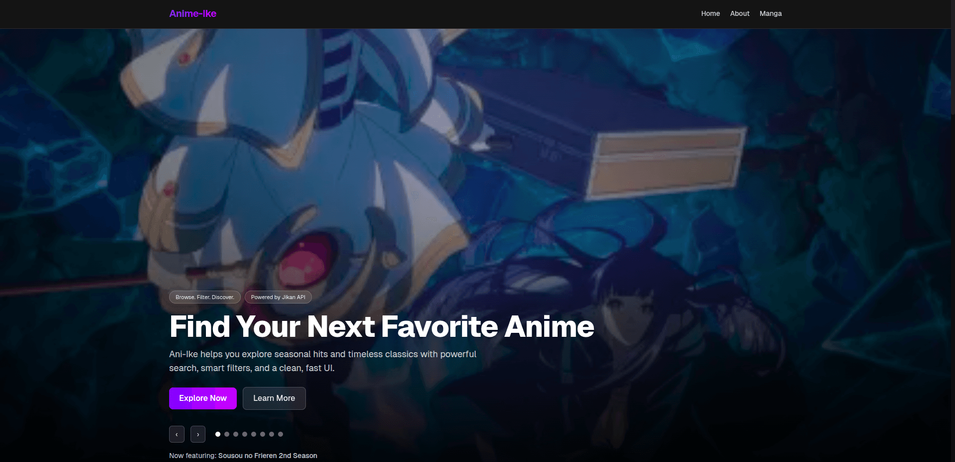 Ani-ite anime discovery website