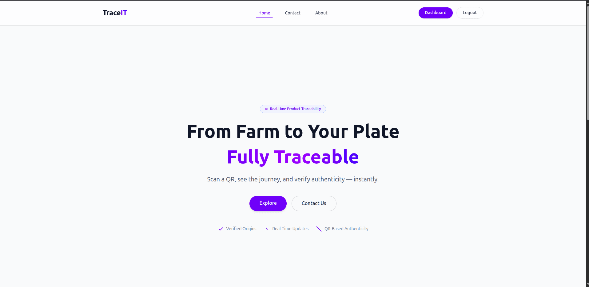 TraceIT product tracking platform